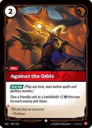 Against the Odds (001/221) [Spiritforged] Foil
