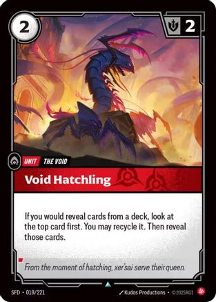 Void Hatchling (018/221) [Spiritforged] Foil