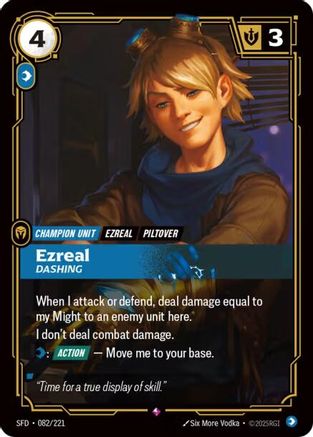 Ezreal - Dashing (082/221) [Spiritforged] Foil