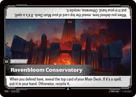 Ravenbloom Conservatory (215/221) [Spiritforged] Foil