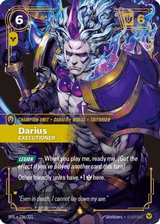 Darius - Executioner (Overnumbered) (236/221) [Spiritforged] Foil