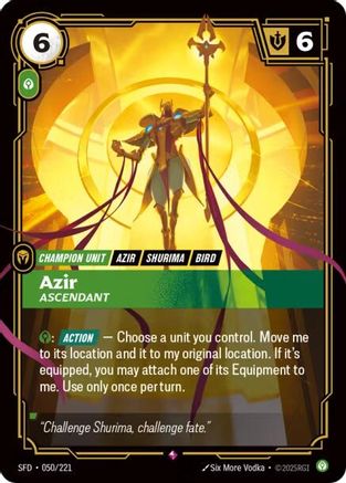 Azir - Ascendant (050/221) [Spiritforged] Foil