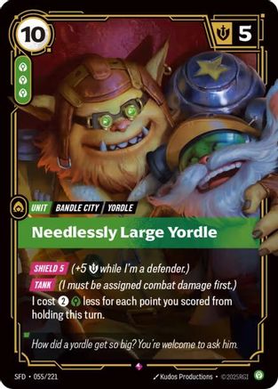 Needlessly Large Yordle (055/221) [Spiritforged] Foil