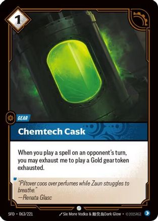 Chemtech Cask (063/221) [Spiritforged] Foil