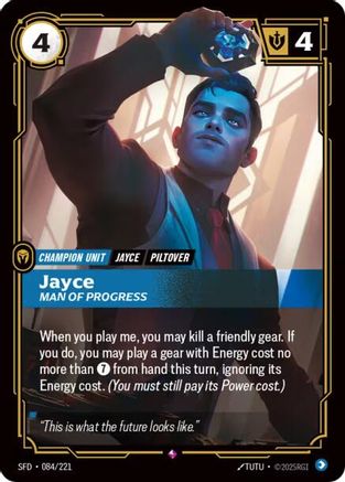 Jayce - Man of Progress (084/221) [Spiritforged] Foil