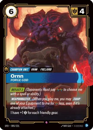 Ornn - Forge God (085/221) [Spiritforged] Foil