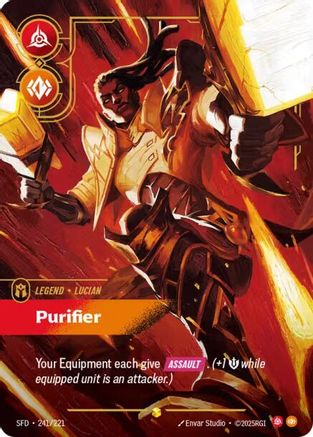 Lucian - Purifier (Overnumbered) (241/221) [Spiritforged] Foil