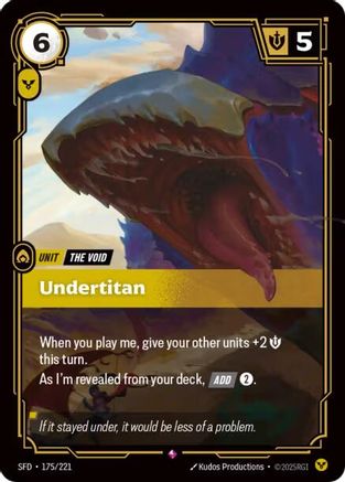 Undertitan (175/221) [Spiritforged] Foil