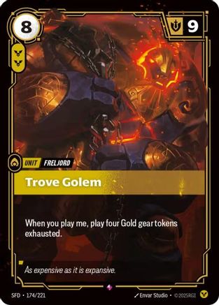 Trove Golem (174/221) [Spiritforged] Foil