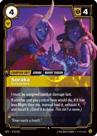 Soraka - Wanderer (173/221) [Spiritforged] Foil
