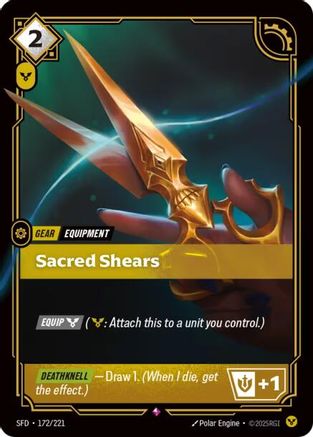 Sacred Shears (172/221) [Spiritforged] Foil