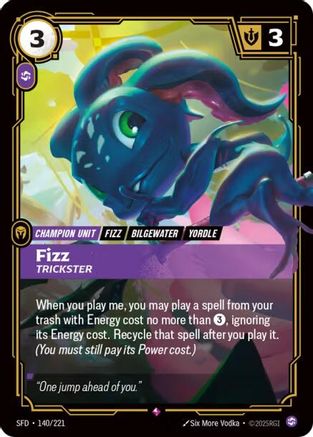 Fizz - Trickster (140/221) [Spiritforged] Foil