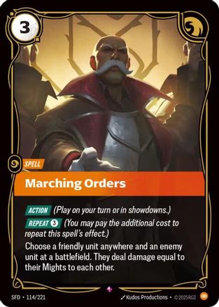 Marching Orders (114/221) [Spiritforged] Foil