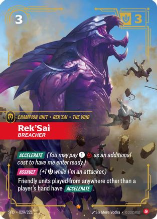 Rek'Sai - Breacher (029/221) [Spiritforged] Foil