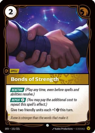 Bonds of Strength (151/221) [Spiritforged] Foil