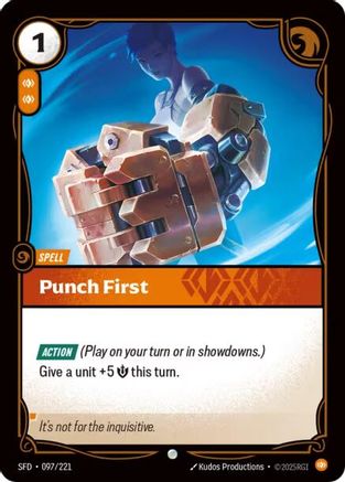Punch First (097/221) [Spiritforged] Foil