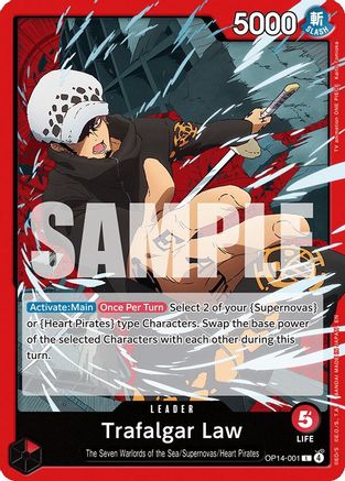 Trafalgar Law - OP14-001 [The Azure Sea's Seven] Leader