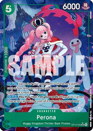 Perona - OP14-033 (Alternate Art) [The Azure Sea's Seven] Super Rare