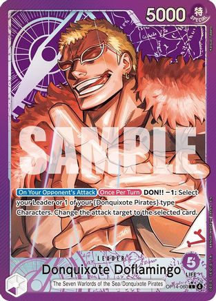 Donquixote Doflamingo - OP14-060 (Alternate Art) [The Azure Sea's Seven] Leader