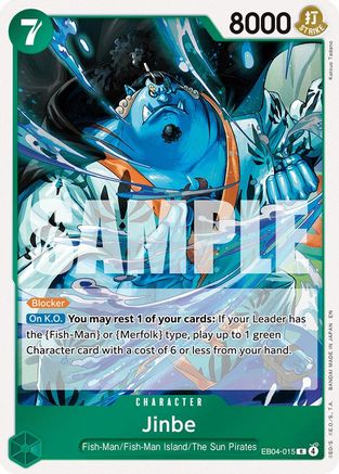 Jinbe - EB04-015 [The Azure Sea's Seven] Rare