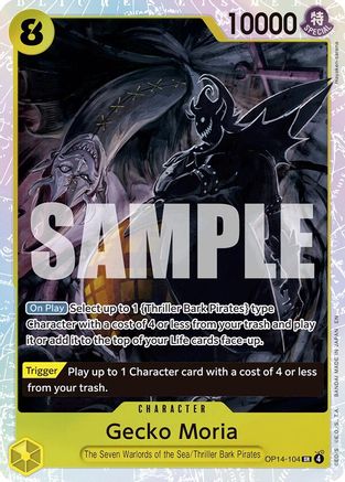 Gecko Moria - OP14-104 [The Azure Sea's Seven] Super Rare