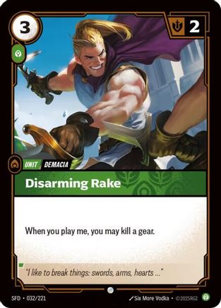 Disarming Rake (032/221) [Spiritforged] Foil