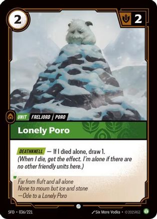 Lonely Poro (036/221) [Spiritforged] Foil