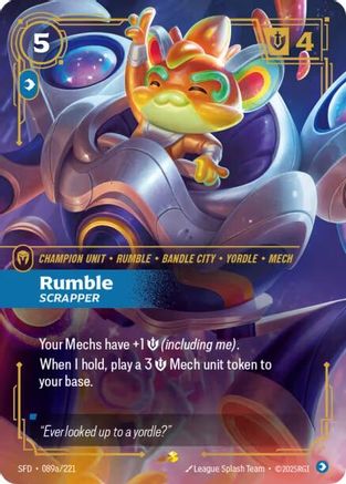 Rumble - Scrapper (Alternate Art) (089a/221) [Spiritforged] Foil