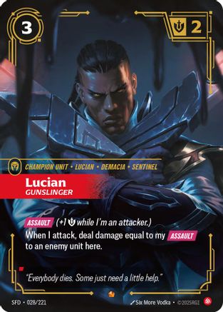 Lucian - Gunslinger (028/221) [Spiritforged] Foil