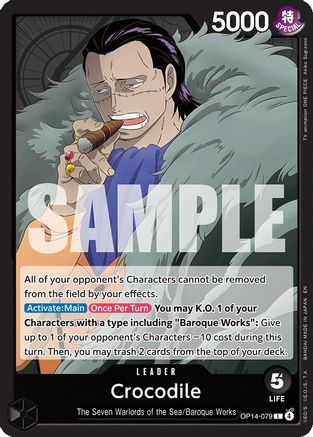 Crocodile - OP14-079 [The Azure Sea's Seven] Leader