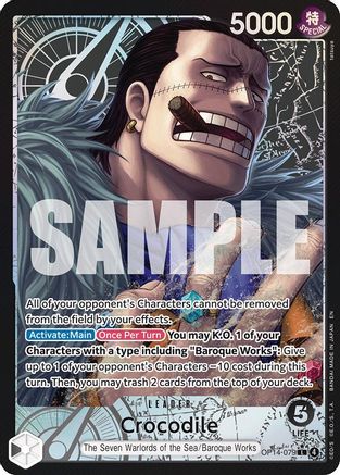 Crocodile - OP14-079 (Alternate Art) [The Azure Sea's Seven] Leader