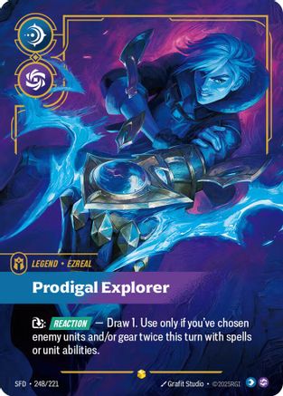 Ezreal - Prodigal Explorer (Overnumbered) (248/221) [Spiritforged] Foil