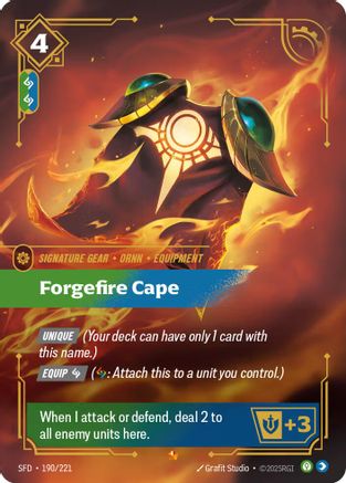 Forgefire Cape (190/221) [Spiritforged] Foil