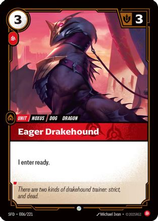 Eager Drakehound (006/221) [Spiritforged] Foil