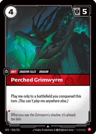 Perched Grimwyrm (015/221) [Spiritforged]