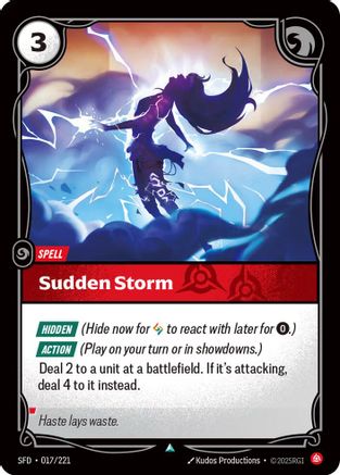 Sudden Storm (017/221) [Spiritforged] Foil