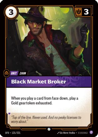 Black Market Broker (121/221) [Spiritforged] Foil