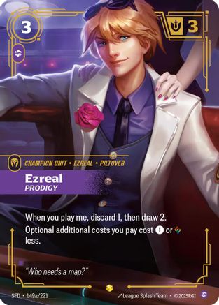 Ezreal - Prodigy (Alternate Art) (149a/221) [Spiritforged] Foil