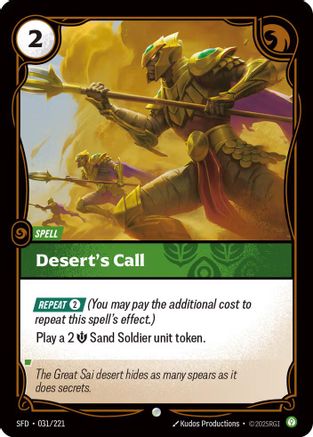 Desert's Call (031/221) [Spiritforged] Foil