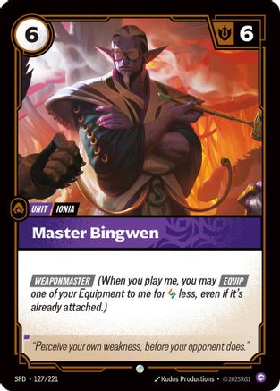 Master Bingwen (127/221) [Spiritforged] Foil