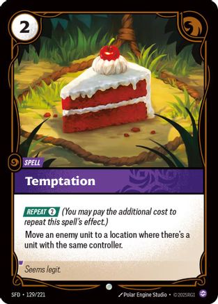 Temptation (129/221) [Spiritforged] Foil