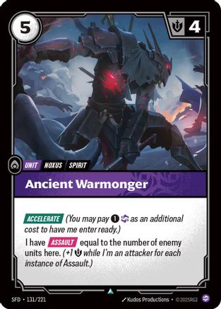Ancient Warmonger (131/221) [Spiritforged] Foil