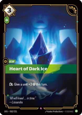 Heart of Dark Ice (052/221) [Spiritforged] Foil