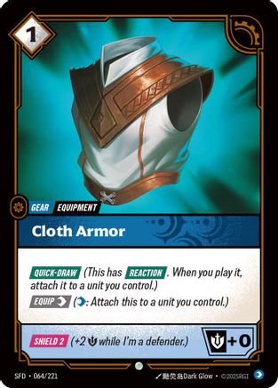 Cloth Armor (064/221) [Spiritforged] Foil