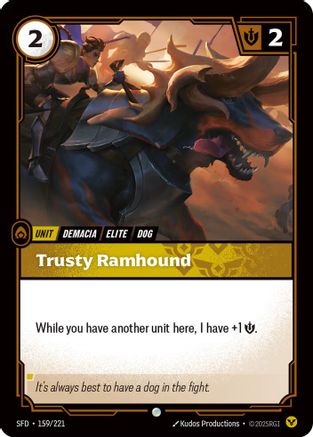 Trusty Ramhound (159/221) [Spiritforged] Foil