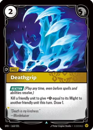 Deathgrip (163/221) [Spiritforged] Foil