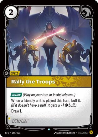 Rally the Troops (166/221) [Spiritforged] Foil