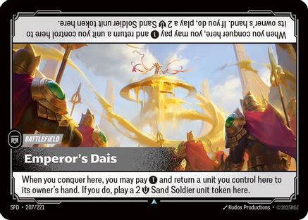 Emperor's Dais (207/221) [Spiritforged] Foil