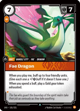 Fae Dragon (101/221) [Spiritforged] Foil
