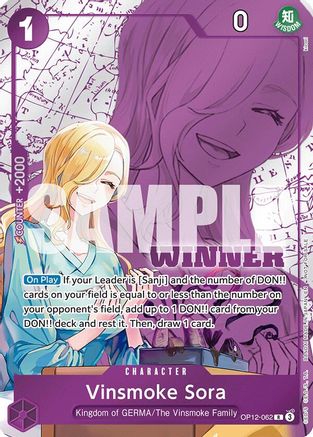 Vinsmoke Sora (Winner Pack 2026 Vol. 1) [One Piece Promotion Cards] Rare